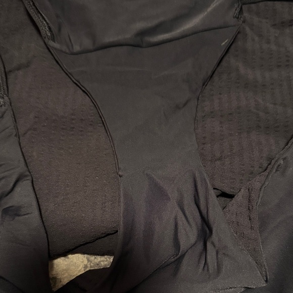 Waterside Seersucker High-Waisted Skimpy Bikini Bottom, size M - Picture 4 of 4